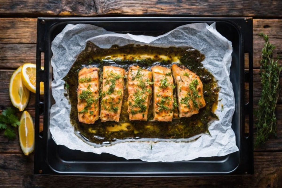 Saumon au four à la méditerranéenne