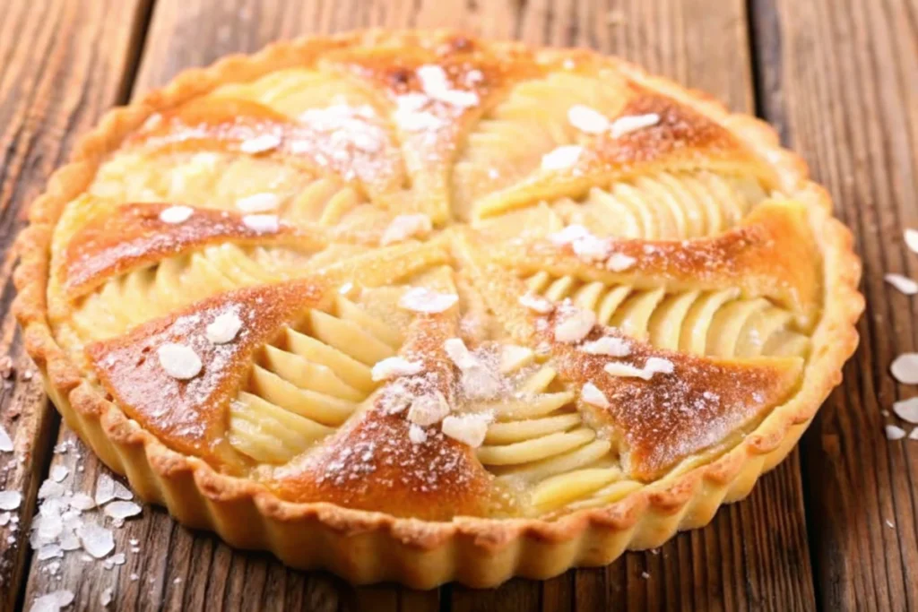 Tarte amandine aux poires