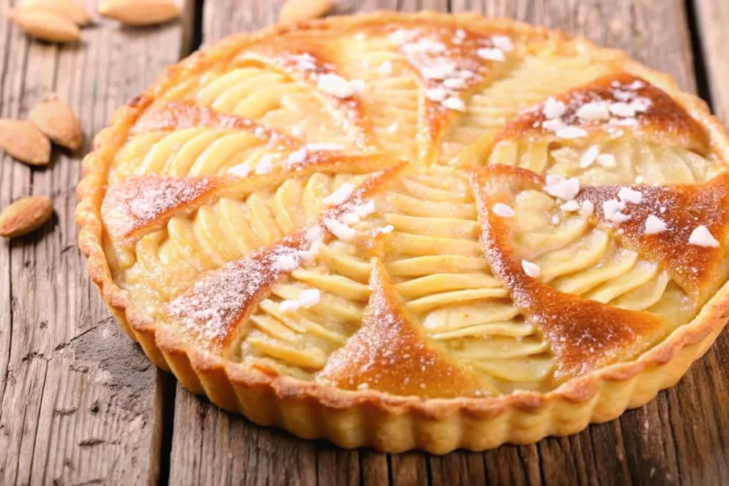 Tarte amandine aux poires