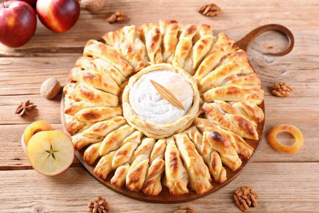 Tarte soleil au camembert rôti