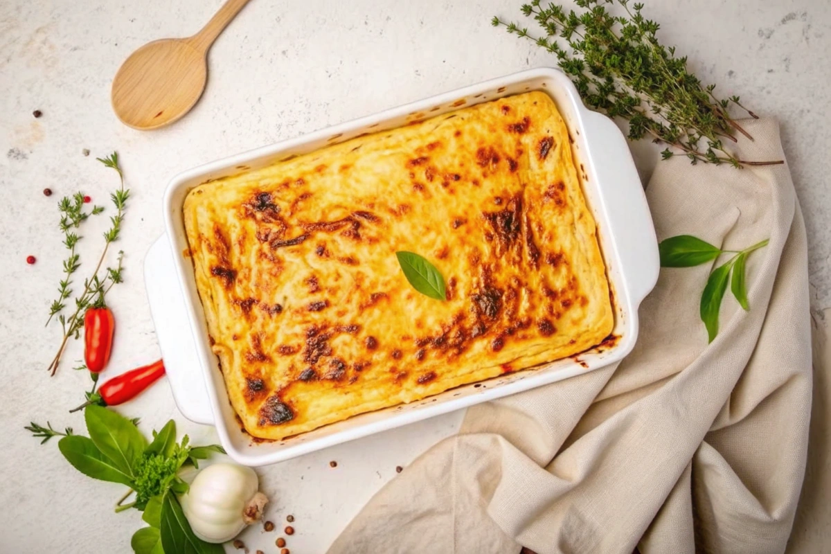 Gratin d'asperges blanches au cantal