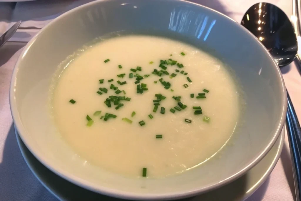 Velouté d'asperges vertes et blanches